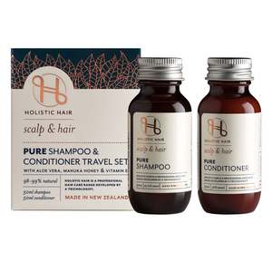 For Balanced Scalps: Pure Shampoo and Conditioner 50ml Travel Set
