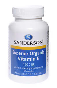 Hormone Health: Sandersons Superior Organic Vitamin E 1000iu