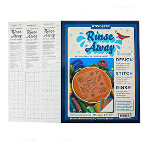 Products: Wonderfil Rinse Away - Self-adhesive design sheets