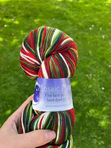 8 Ply Dk: Mosaic Moon Organic DK - Christmas - Re-loved