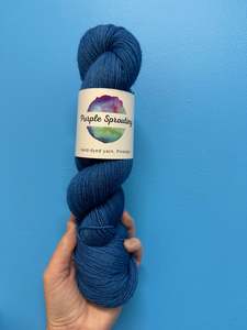 Re Loved: Reloved - Purple Sprouting 8 ply BFL (Bartender Blues)