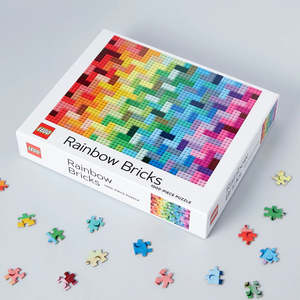 Puzzles: Lego - Rainbow Bricks 1,000 pc Puzzle
