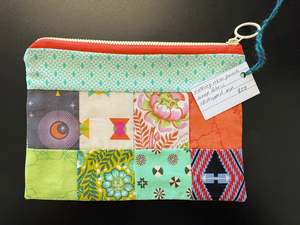 Stationery And Fun Stuff: Nothing New Zip Pouch - Flower Face