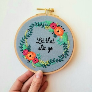 Embroidery: Rose Wreath Beginner Embroidery Kit