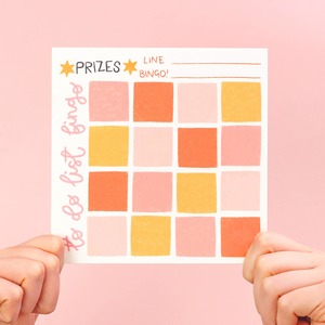 Oh, Laura To do list bingo - square notepad