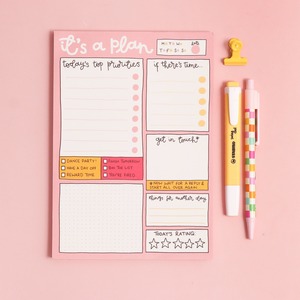 Oh, Laura A5 notepad - daily planner - it’s a plan