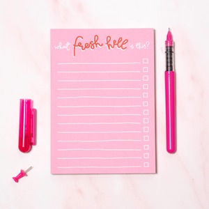 Stationery And Fun Stuff: Oh, Laura A6 notepad - what fresh hell is this?