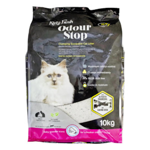 Products: Kitty Fresh Odour Stop Clumping Cat Litter 10KG Hollywood Fish Farm Online