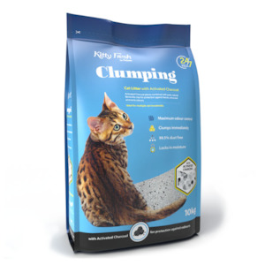 Products: Kitty Fresh Activated Charcoal Cat Litter 10KG Hollywood Fish Farm Online