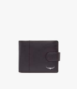 Wallet with Pocket & Tab - Black