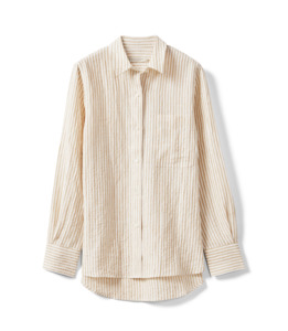 Crispin LS Shirt - Sepia Tint/White
