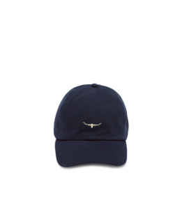 Hats: Mini Longhorn Cap - Navy/Bone