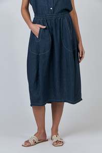 Linen Skirt - Poseidon