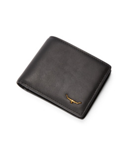 R M Williams 1: Bifold Wallet with Pocket - Black