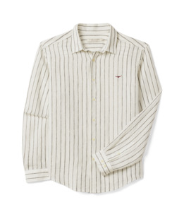 Bulli Classic Linen Shirt - White Black