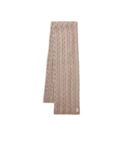 Accessories: Highland cable wool Scarf