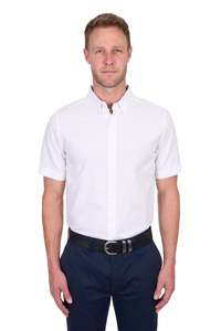 Mens TC Linen SS Shirt - White