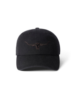 Longhorn Twill Cap - Black Wash