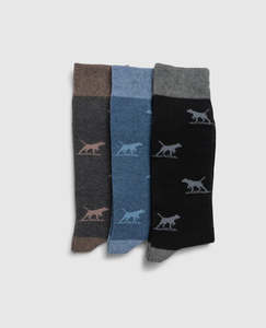 Dogs-A-Plenty Three Pack Socks - Biz Multi