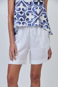Linen Short - White