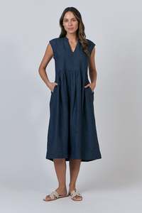 Linen Dress - Poseidon