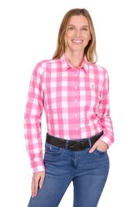 Tamara LS Shirt - Pink/White