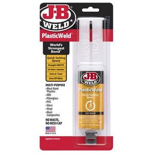 Abrasives & Adhesives: Plasticweld Epoxy Syringe ''jb Weld
