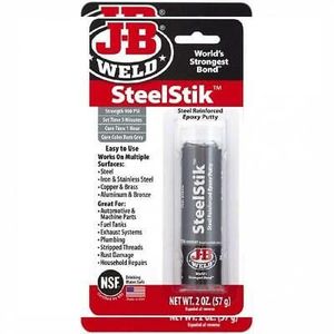 Abrasives & Adhesives: STEELSTIK EPOXY PUTTY STICK 57gm ''JB WELD