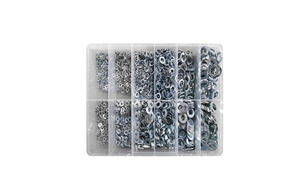 Miscellaneous Fastenings: Assort.kit Metric Washers Zp M4 To M12 Spring & Flat