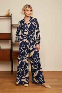 Palazzo Pants: KING LOUIE Marnie Pixy Pants EBlue