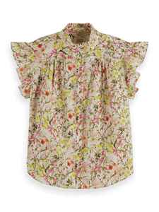 Shirts: S&SODA Flutter Blouse Antiq Mead