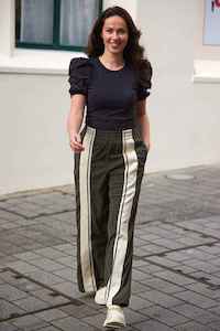 Charlo: CHARLO Nikisha Cord Pants Khaki
