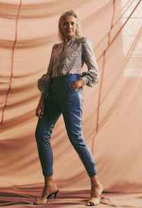 Once Was: ONCE WAS Stella Leather Joggers Zenith