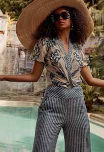 Once Was: ONCE WAS Tulum Shirt Azure