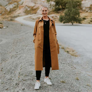 Moke: MOKE Karen Trench Coat Caramel