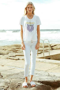 Ruby Yaya: RUBYYAYA Rockfest Tee White