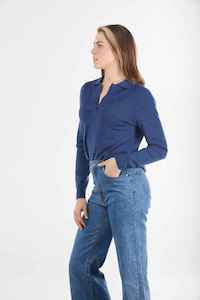 Bridge Lord: B&L Pullover Polo Denim Marl