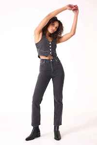 Rollas: ROLLA'S Orig Stra HR Brad Jeans Blk