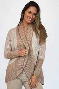 Ld Co: LD+CO Curved Hem Cardy Biscuit