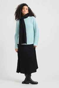 Toorallie: TOORALLIE RIb Knit Scarf Black