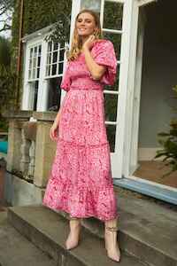 Augustine: AUGUSTINE Mindy Maxi Dress PinkRed