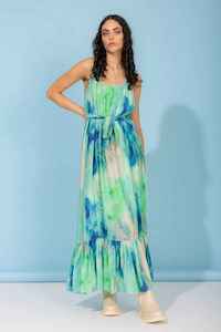 Amaya: AMAYA Fiona Maxi Dress Blue