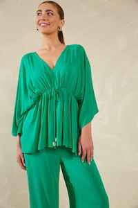 HAVEN Lipari Tie Top Verde