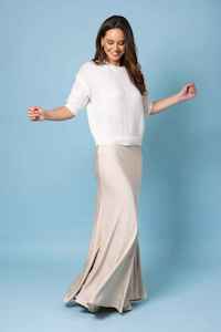 AMAYA Avalon Maxi Skirt Gold