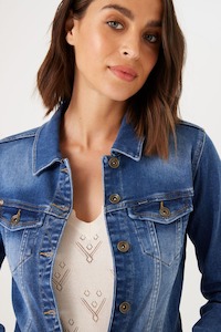 GARCIA Sofia Denim Jacket MedBlue