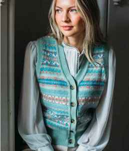 ERIBE Kinross Waistcoat Opal