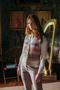 ERIBE Kinross Waistcoat Coral