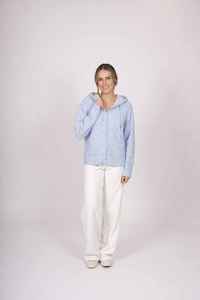 FIELDS Zip StripeT Hoody PinkBlue