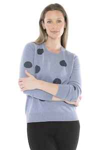Jump: JUMP Diamante Spot Pullover SeasideM