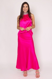 AUGUSTINE Nellie Maxi Skirt HotPink